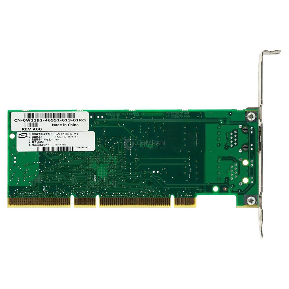 W1392 DELL 1-PORT GIGABIT INTEL PRO 10/100/1000 PCI-X ETHERNET NETWORK SERVER ADAPTER 0W1392, C47159-003, C48544-001